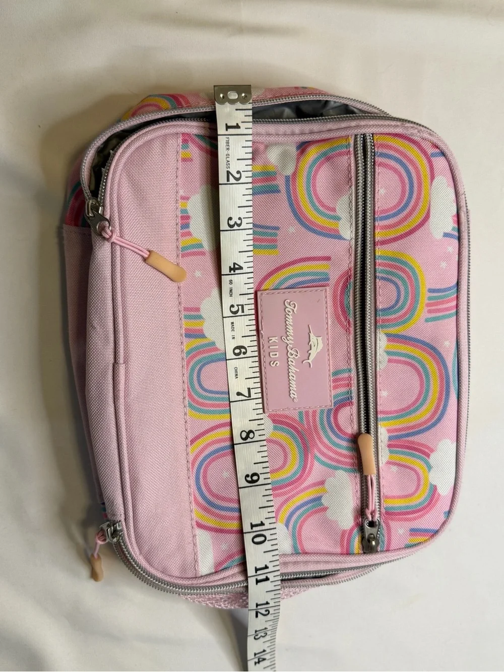 Tommy Bahama Kids Pink Rainbow Print Lunch Tote